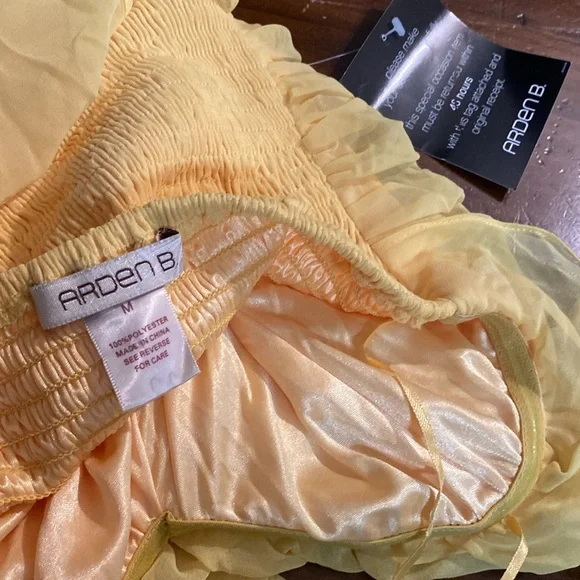 NEW ARDEN B YELLOW STRAPLESS DRESS🌸 - Picture 8 of 8